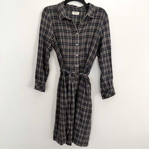 PEOPLE TREE - Plaid flannel shirt dress